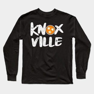 Retro Grunge Knoxville Tri Star Tennessee Long Sleeve T-Shirt